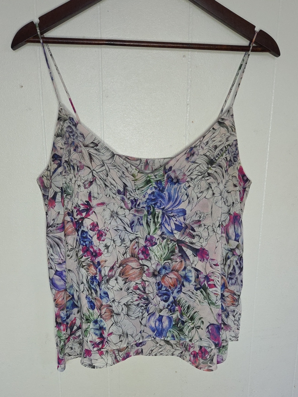 H&M Floral Spaghetti Strap Camisole - Pink Multicolor